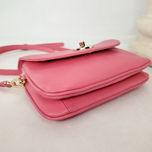 AUTHENTIC TORY BURCH Pink Robinson Mini Crossbody - Picture 6 of 15